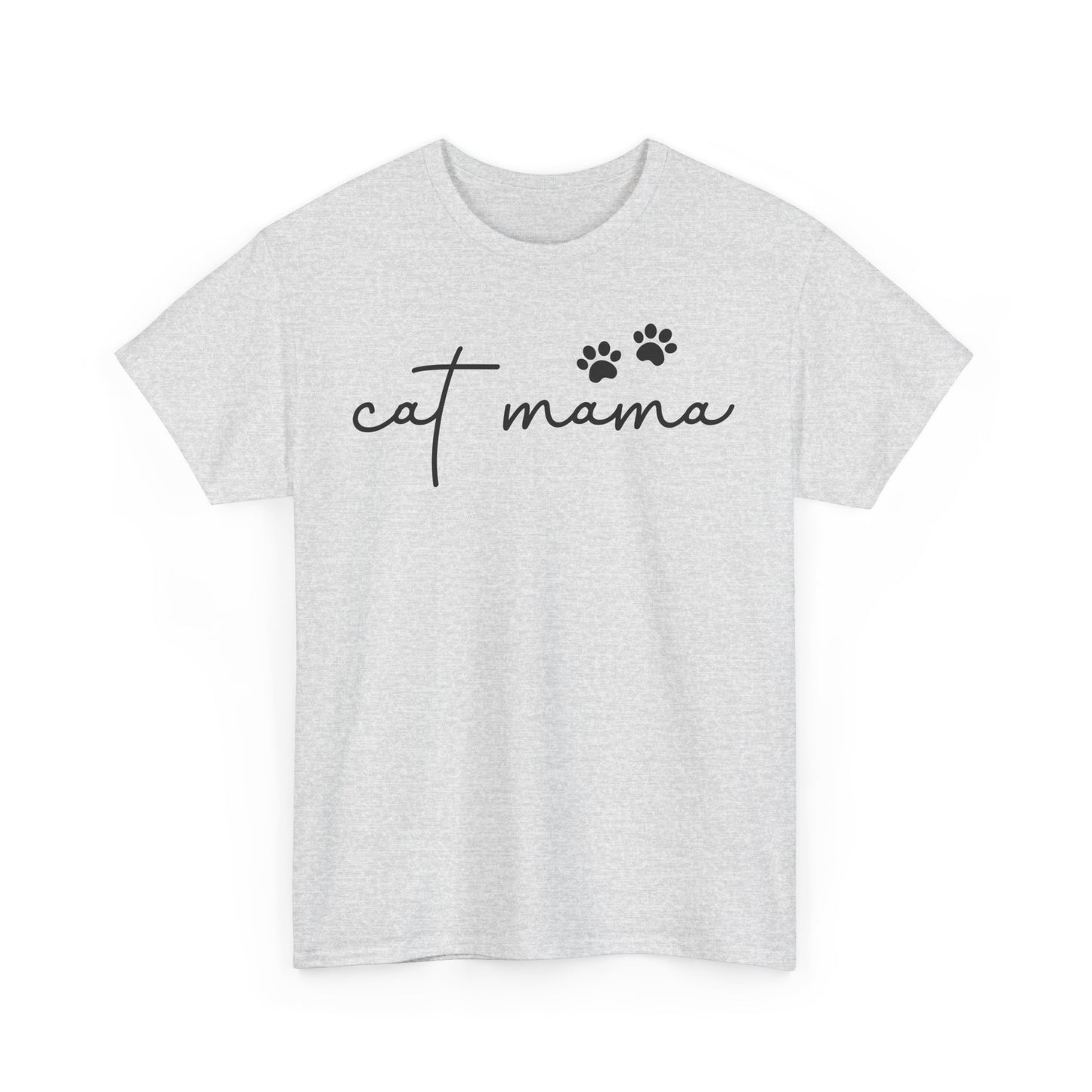 Cat Mama Unisex Heavy Cotton Tee - Casual Comfort Wear