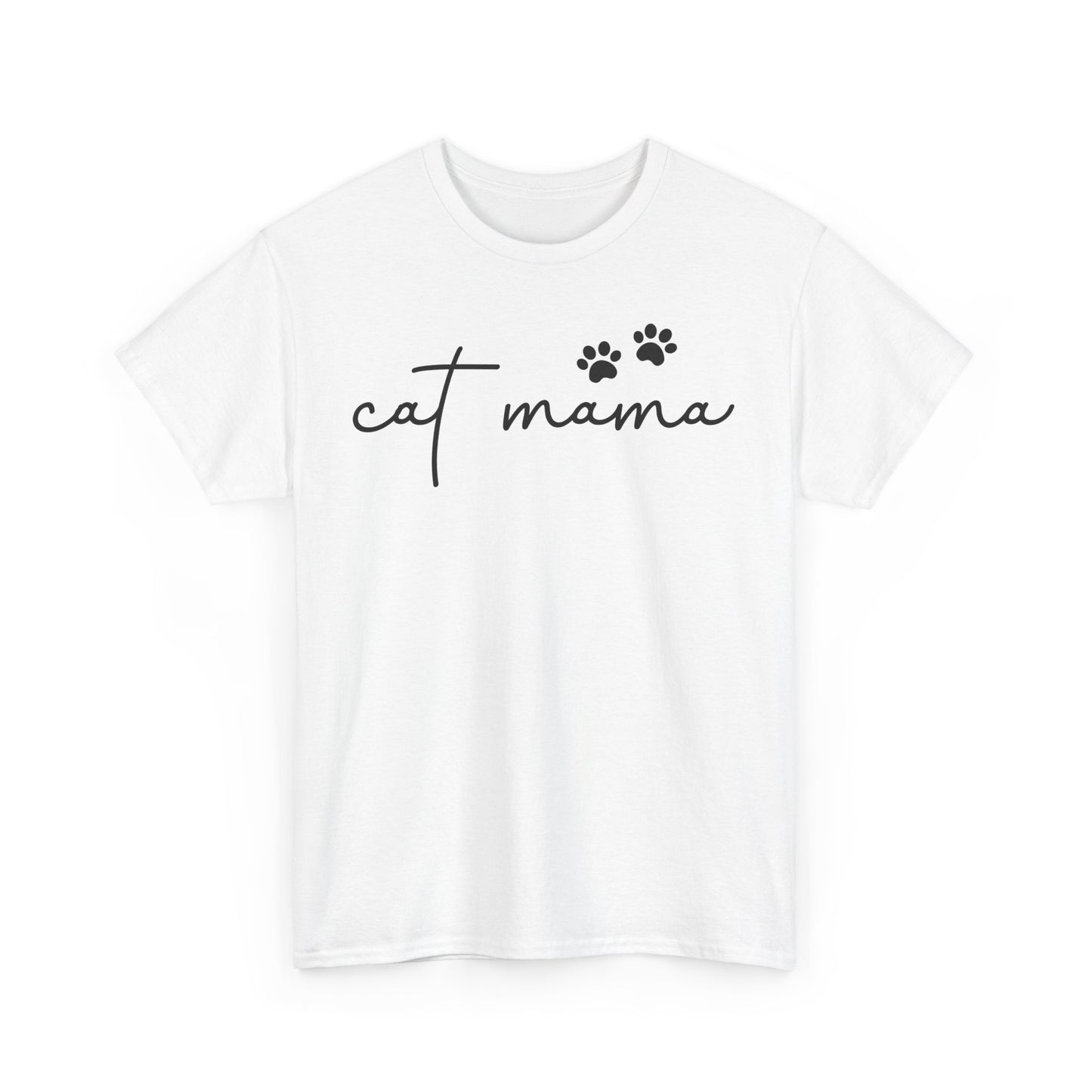 Cat Mama Unisex Heavy Cotton Tee - Casual Comfort Wear