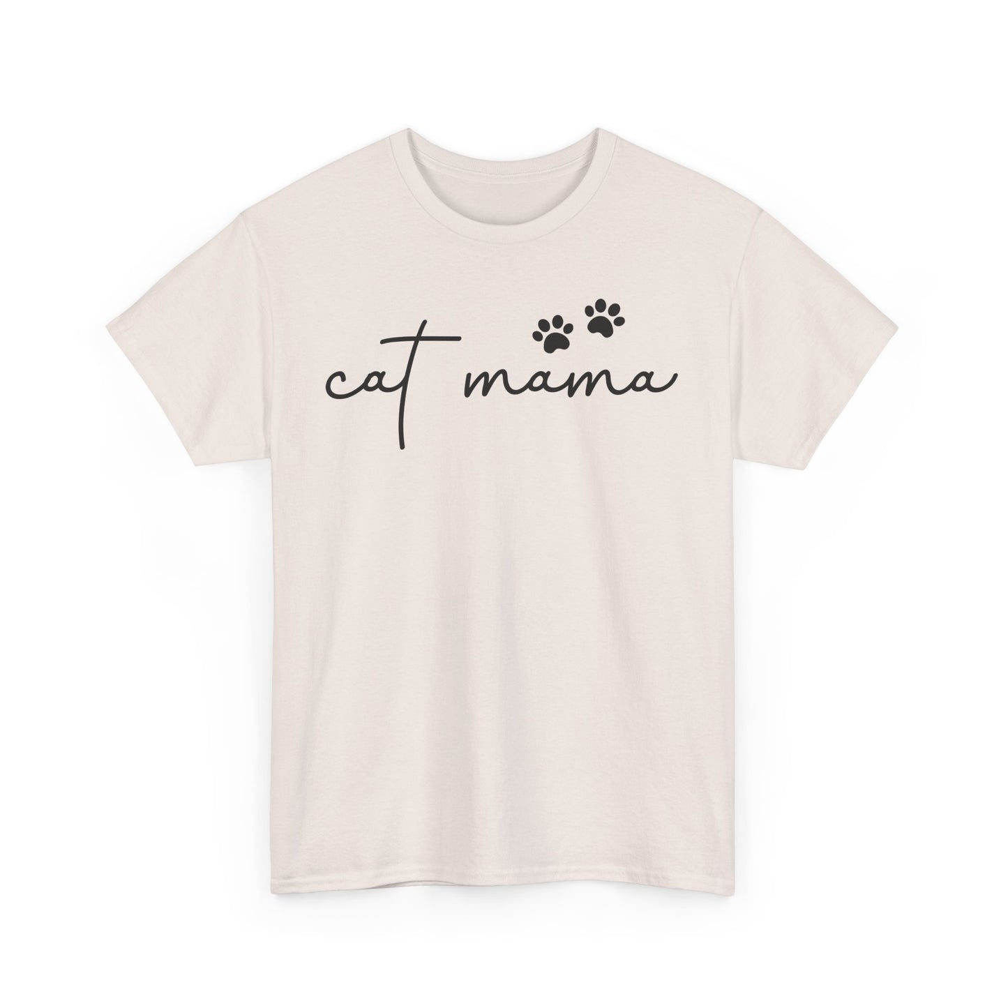 Cat Mama Unisex Heavy Cotton Tee - Casual Comfort Wear