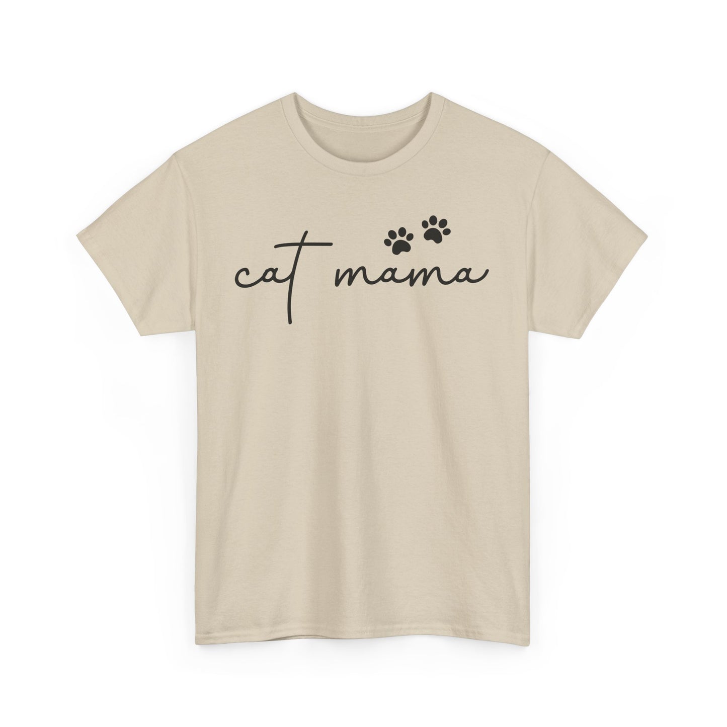 Cat Mama Unisex Heavy Cotton Tee - Casual Comfort Wear