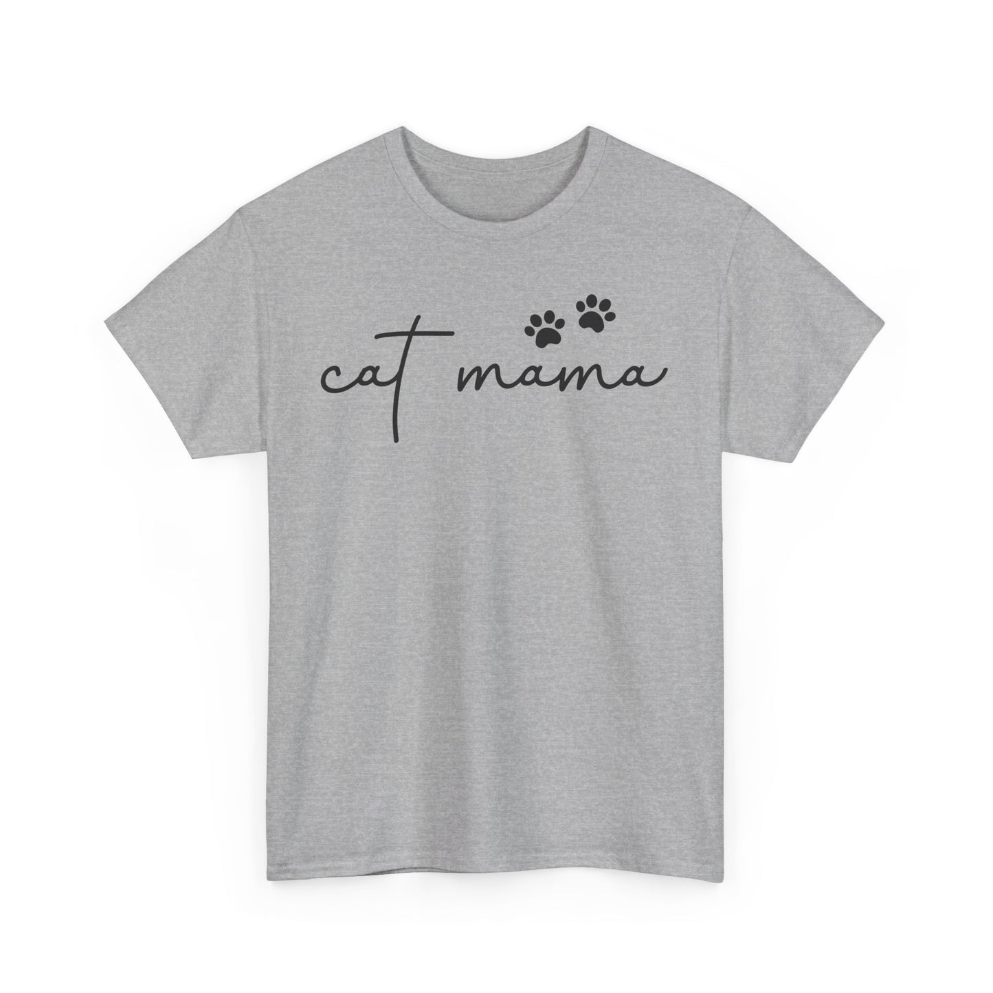 Cat Mama Unisex Heavy Cotton Tee - Casual Comfort Wear