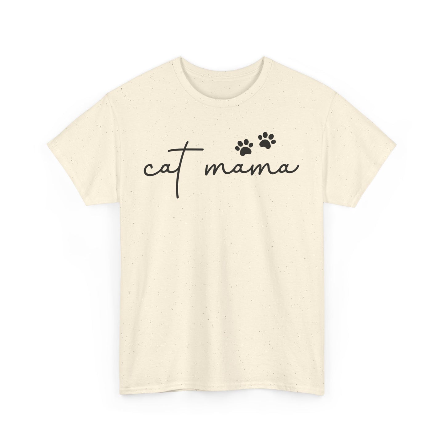 Cat Mama Unisex Heavy Cotton Tee - Casual Comfort Wear